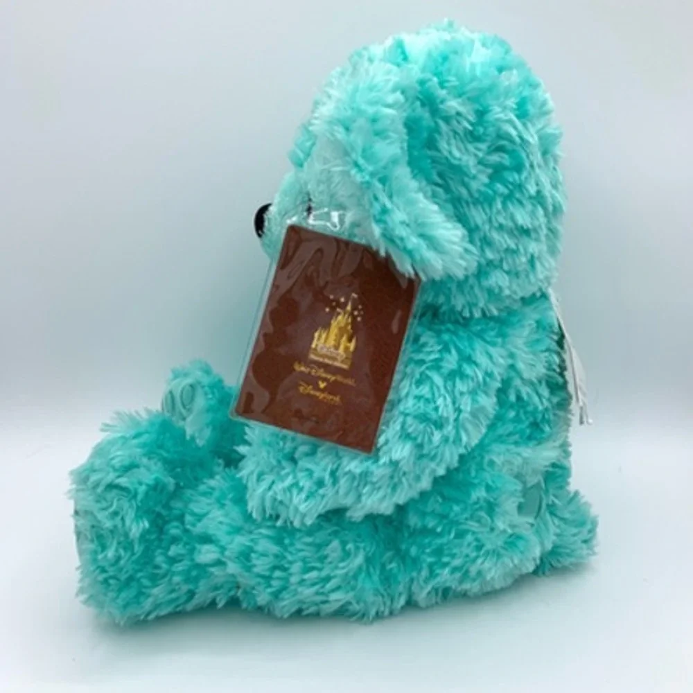 Disneyland Disney Hidden Mickey Pre-Duffy Aqua Mint Plush Teddy Bear‎ NWT Rare